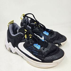 NIKE Giannis Immortality 2 Black White Blue Yellow Size 5Y